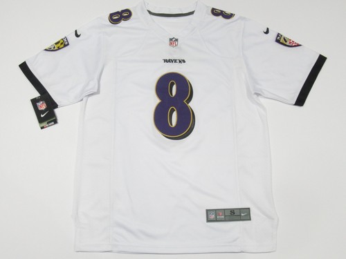 Lamar Jackson #8 Baltimore Ravens Men's Game onField Jersey White