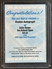 DYLAN HARPER 2025-26 TOPPS FINEST #RFA-DH ROOKIE AUTO RC SPURS