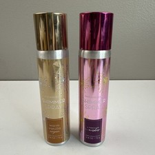 Bath  Body Works Set 2 Shimmer Sprays 2.6 oz Bottle Hair  Body Vanilla Wishes