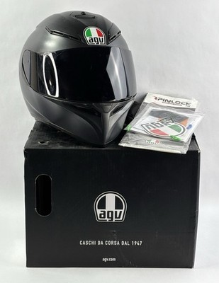 AGV K3 SV Motorcycle Helmet Matte Black XL DOT ECE Box Bag Pinlock Visor Parts