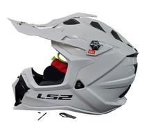 Casco todoterreno LS2 Subverter MX470 EVO MX blanco brillante XXL