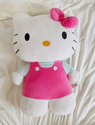 Hello Kitty Plüschtier Katze weiß/rosa mit Kleidung & Schleife