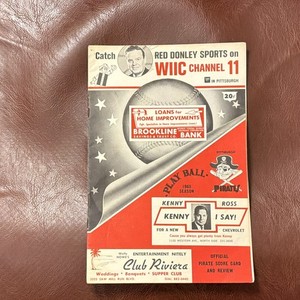 1965 Pittsburgh Pirates Official Score Card & Review Program - Vintage Original