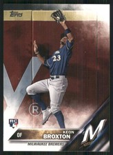 2016 Topps Update #US108 Keon Broxton Milwaukee Brewers Baseball Card 34878