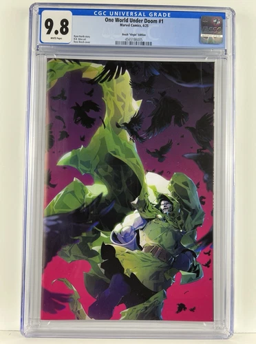 Marvel Comics One World Under Doom #1   1:100 Virgin CGC 9.8 Rose Besch Cover