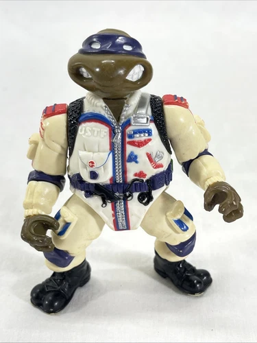 1993 Playmates TMNT Pizza Powered Parachute Don Vintage Figure Only Turtles