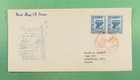DR WHO 1955 RYUKYU JAPAN FDC SWEET POTATO ANIV CACHET PAIR R29713