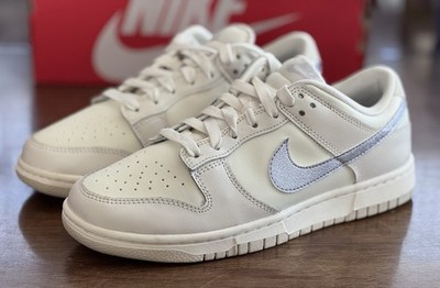 Women s Size 8 Nike Dunk Low ESS Trend Sail Oxygen Purple Phantom DX5930-100