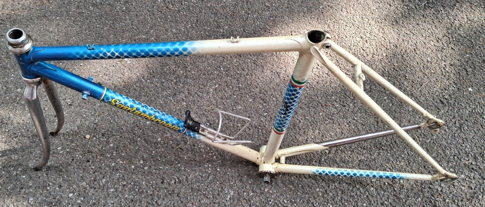 Telaio Bici Corsa Vintage Seregno-Santambrogio Acciaio Campagnolo Cascelli 48x52