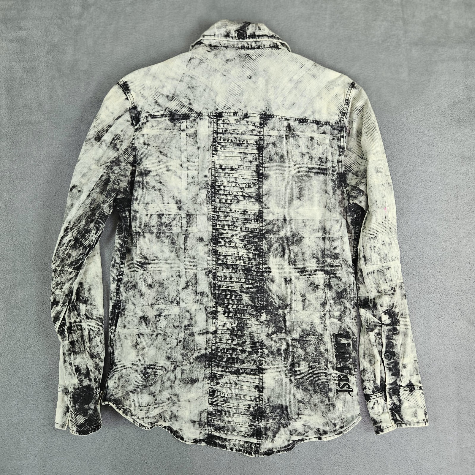 Affliction Button Down Black Premium Long Sleeve … - image 2