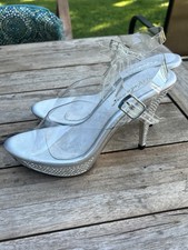 Fabulicious Pleaser Elegant 408 Stiletto Heels 4.5 Inch Platform Size 10 Women s