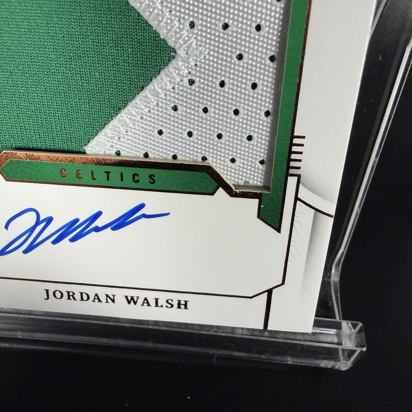 Jordan Walsh 2023-24 National Treasures Rookie Patch Auto RPA Bronze 5/49 view 4
