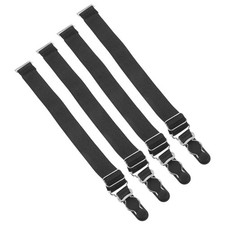 2 Pairs Garter Straps: Womens Leg Garters Clips - Adjustable Anti-Slip
