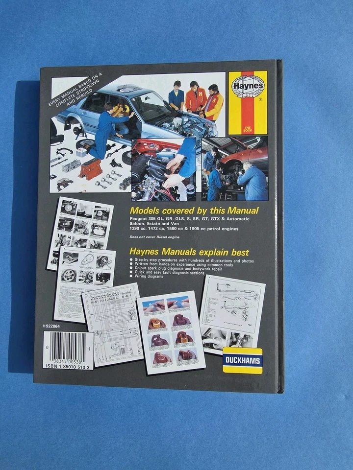 Peugeot 305 Petrol All Models 1978 to 1989 Haynes Owners Workshop Manual - Image 2 of 4