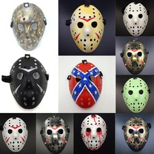 Jason Voorhees Friday the 13th Horror Movie Hockey Mask Scary Halloween Masks
