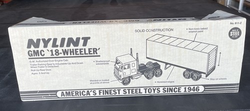 Vintage Nylint Pressed Steel GMC Cadet Semi Truck Case IH Model #911Z ***RARE*** - Picture 4 of 8