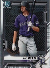2021 Bowman Chrome #BCP-183 Zac Veen Prospects