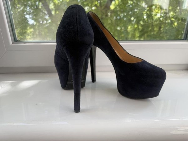 Women Nando Muzi Heels Navy Suede 36