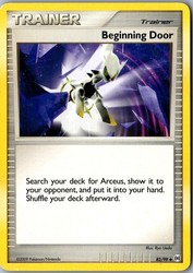 Beginning Door 82/99 Platinum Arceus Uncommon Trainer