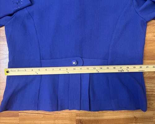 Koret Dress Suit Set Sz 16 Blue 2 Pc Skirt Jacket Embellished Church Career NWT - Picture 14 of 19
