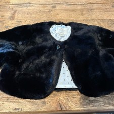 Kate Spade Faux Fur Cape Size 8Y