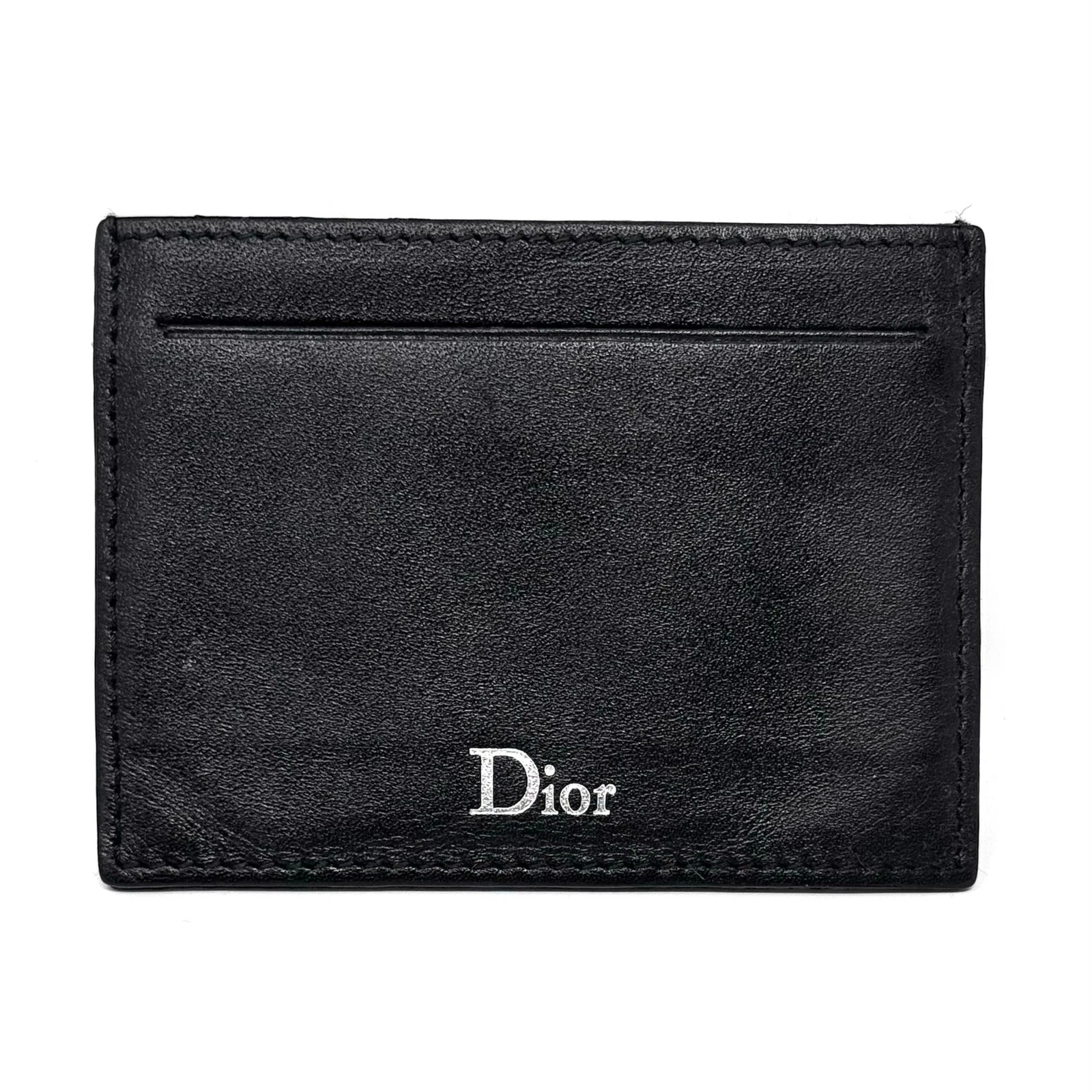 Portefeuille porte carte Dior tout noir