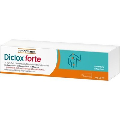 Diclox forte 20 mg/g Gel 50 g PZN 16704996