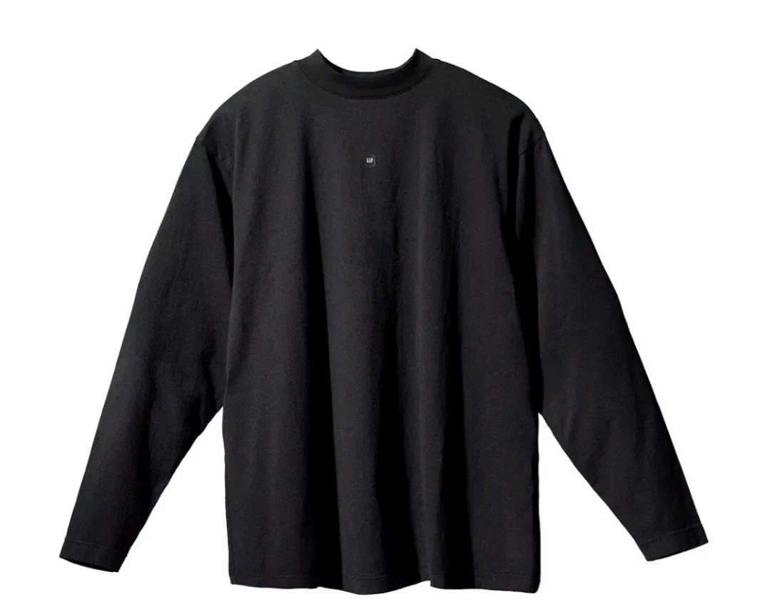 Balenciaga×YEEZYxGap オーバーサイズ Tシャツ ブラック Yeezy Gap Engineered By Balenciaga 10 Heavy Long Sleeve T