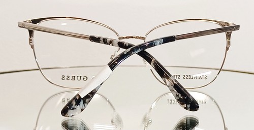 Originale GUESS GU2705 005 Eyeglasses Silver Black New Metal 53-16-140 - Picture 5 of 13