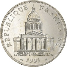 [#1121145] France, 100 Francs, Panthéon, 1991, Paris, Silver, MS, KM:951.1