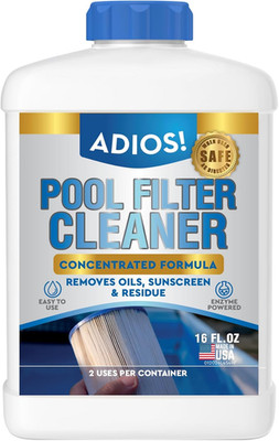 Pool Filter Cleaner, Deep Cleaning Soak Solution for Cartridge, Sand and DE Filt