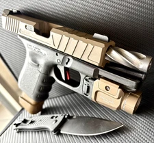 Custom FDE Glock 19 Gen 3 Slide Fluted Barrel Complete G19 RXM Upper +FREE KNIFE
