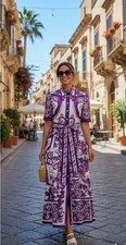 Dolce Gabbana Purple Dress 