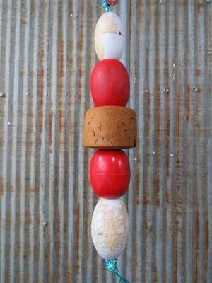 5 Old Fish Net Floats 23 Inches Long Fishing Buoys Bouys Tiki Hut Bar  -(SF369)