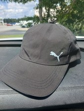 PUMA Black Solid GOLF Cap Adjustable Casual Hat, Men's Size L/XL