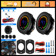 2PCS Waterproof DC Voltage Meter Gauge, LED Digital Display for 12V/24V Car RV T