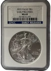 2010 American Silver Eagle $1 NGC MS69 Early Releases