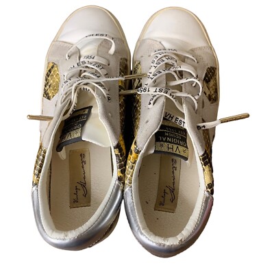 Vintage Havana Kate Sneakers Women Size 7.5 Snake Skin Star White
