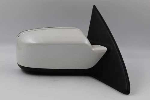 Left White Driver Side View Mirror Power Non-heated 08-12 CHEVROLET MALIBU #4848