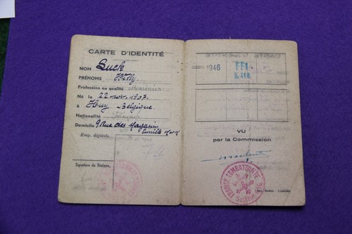 PERSONALAUSWEIS F F I LUNÉVILLOISE MAI 1944 W W2 NR. 74 - Bild 2 von 4