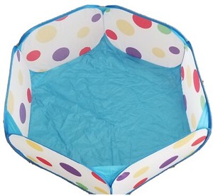 EocuSun Kids Toddlers Large Pop Up Ball Pit Zipper Storage bag Colorful blue