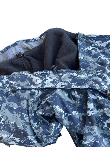 US NAVY Military Parka & LinerRain Jacket Blue Digital Camo Size Small -X-Short - Picture 16 of 17