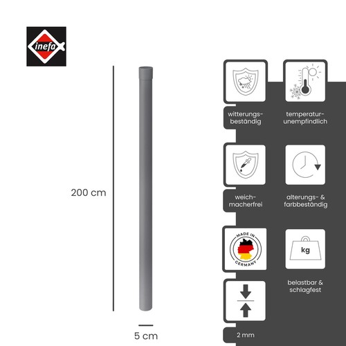 Bajante 200 cm PVC - Imagen 9 de 27