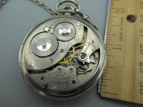 Antique 1894 1925 Waltham Pocket Watch 210 7J 12S - Picture 6 of 6