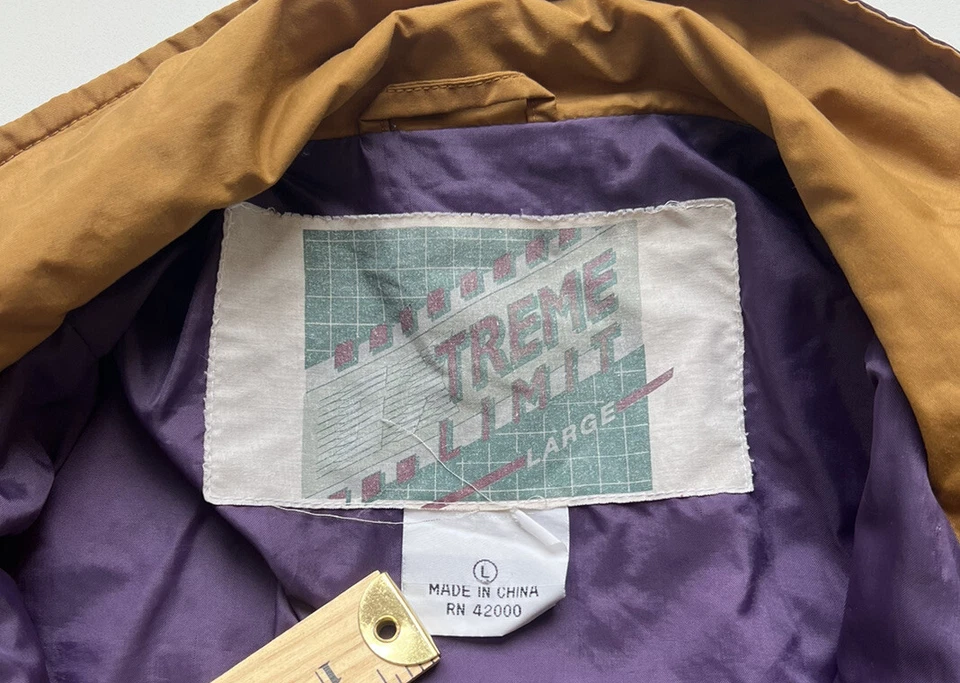 Chaqueta de Colección Años 90 Para Hombre Extreme Limit Talla Grande Púrpura, Amarilla, Azul Foto 4 de 4