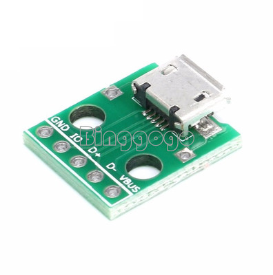 5/10/20pcs MICRO USB To DIP Adapter 5pin Female Connector Pcb Converter DIY Kit