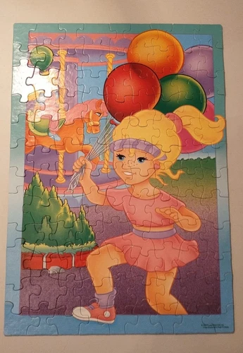 Vintage Polly Pocket Puzzle 100 Piece Day At The Park Complete 1994 Rose Art