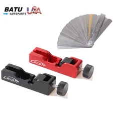 New 32 Blades Metric Feeler Gauge Gap Filler Measuring Tools+Spark Plug Gap Tool