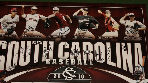 2010 USC Gamecocks Baseball National Champions SIGNIERTES Poster CWS Gamecock L@@K - Bild 3 von 4