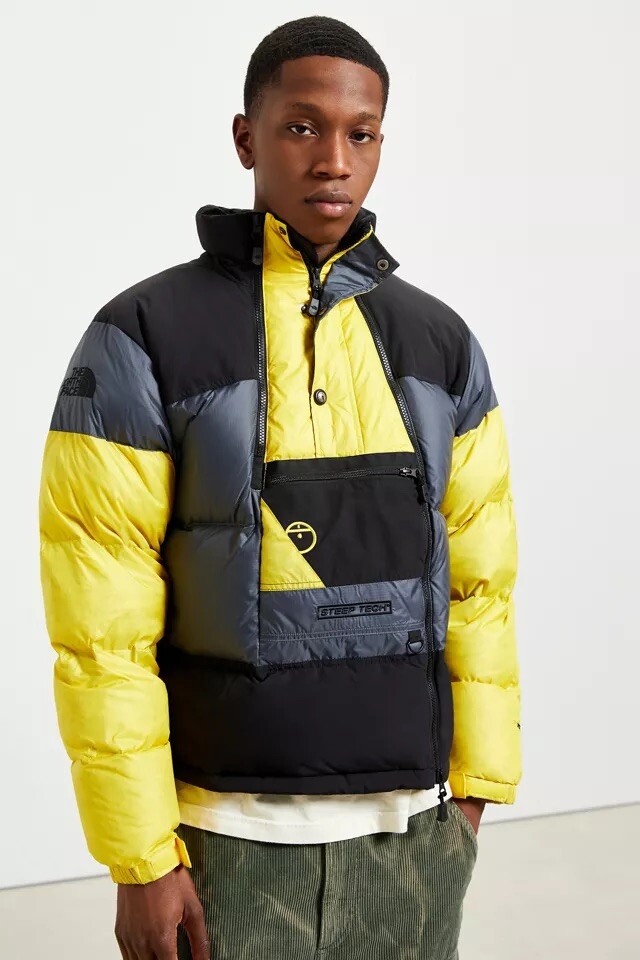 22020 THE NORTH FACE STEEP TECH DOWN JACKET GREY x TNF BLACK 22020 THE NORTH FACE STEEP TECH DOWN JACKET GREY x TNF BLACK